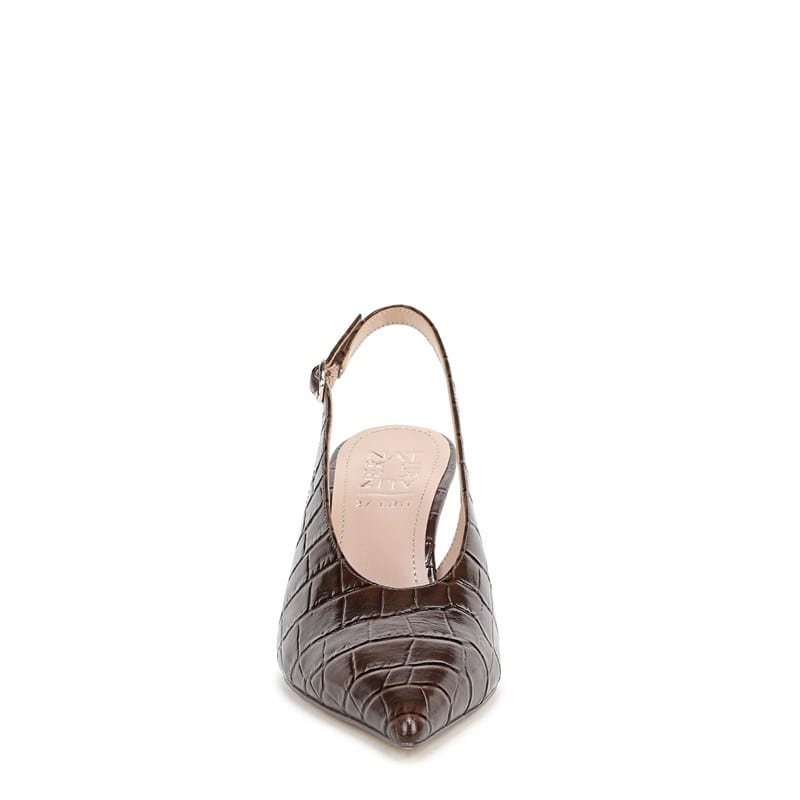 Women's Elaine Slingback Dress Shoes (Brown Croco Print Leather)