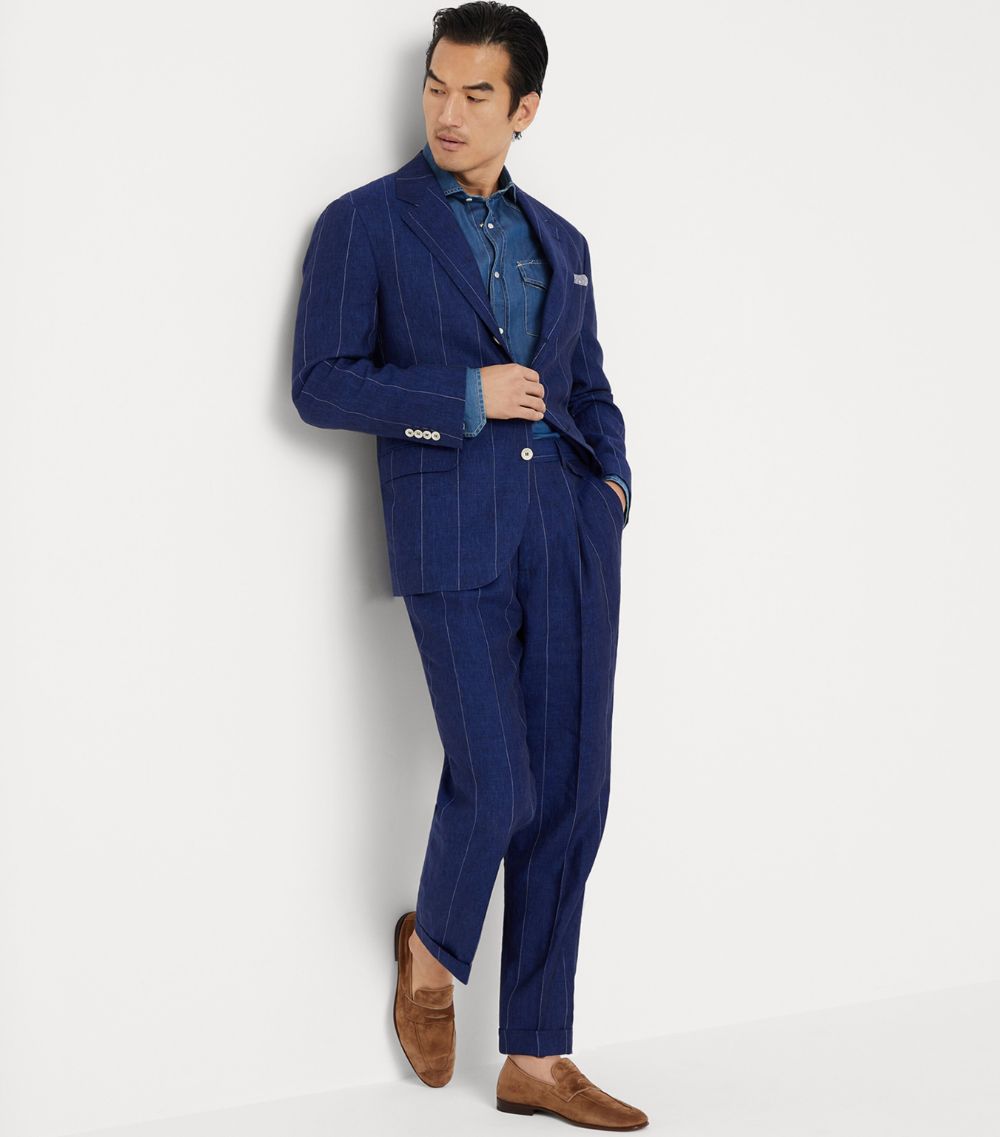 Linen Striped Trousers