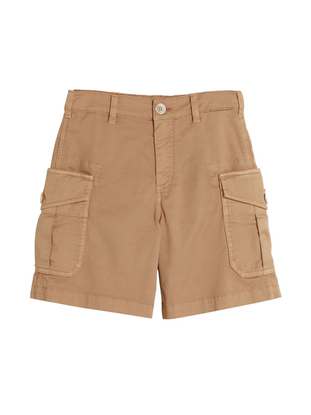 Straight-leg cargo shorts - Blue