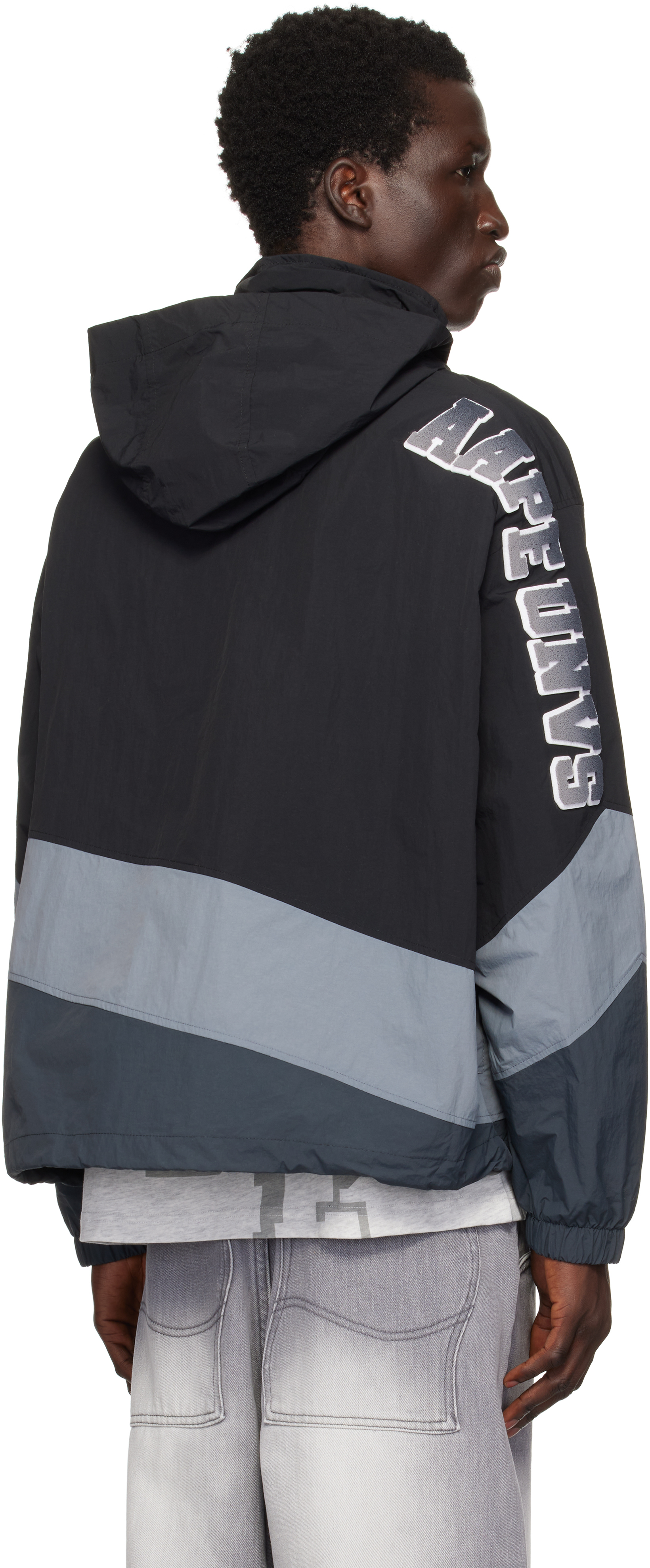 AAPE by A Bathing Ape Black Main Light Weight Jacket