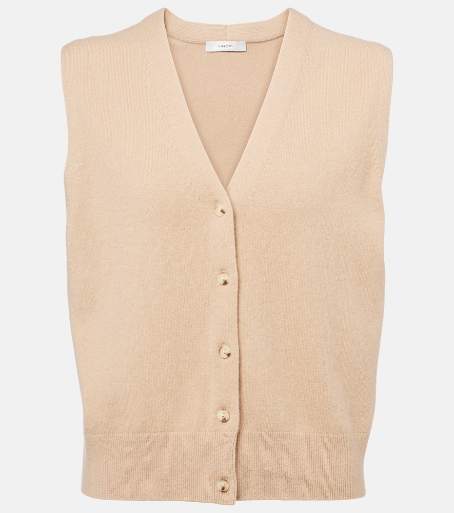 Wool and cashmere-blend vest
