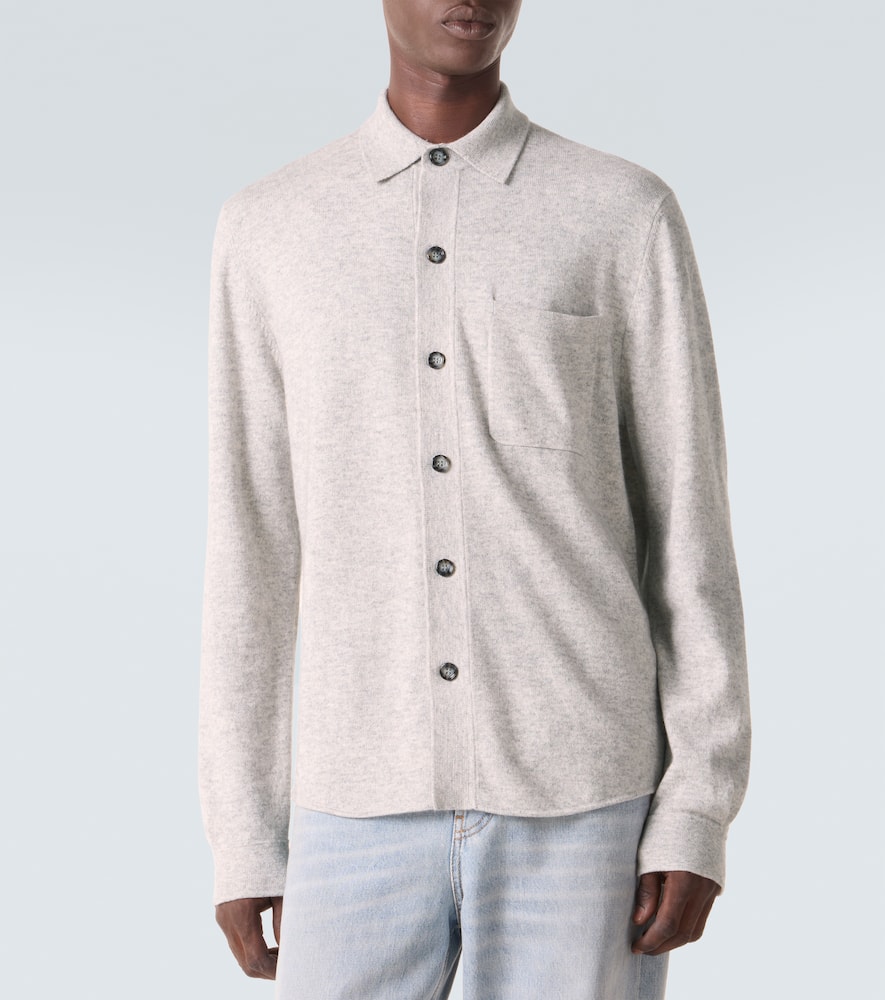 Cotton and cashmere overshirt