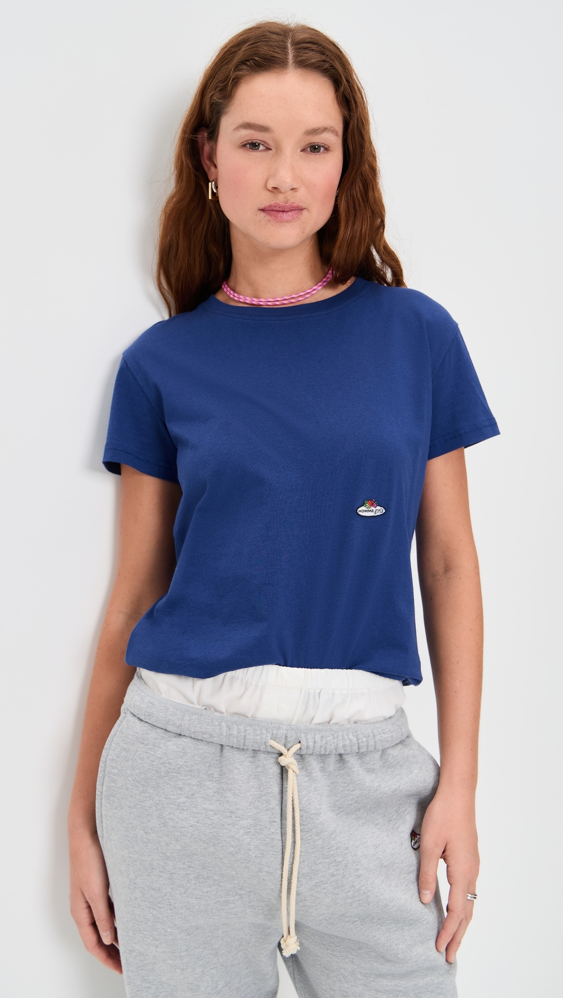 Homme Girls x Fruit of The Loom Classic Tee Navy