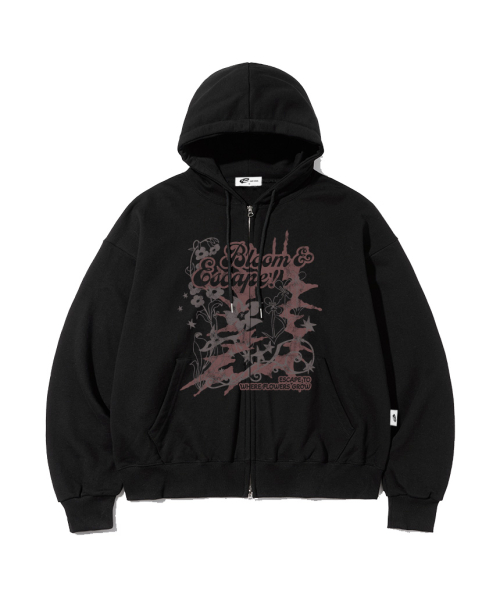 Bloom ESCF Print Two-Way Hoodie Zip-Up