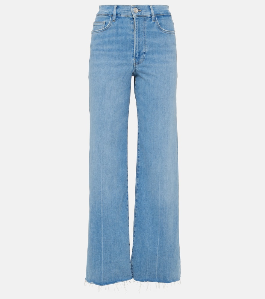 Le Slim Palazzo high-rise wide-leg jeans