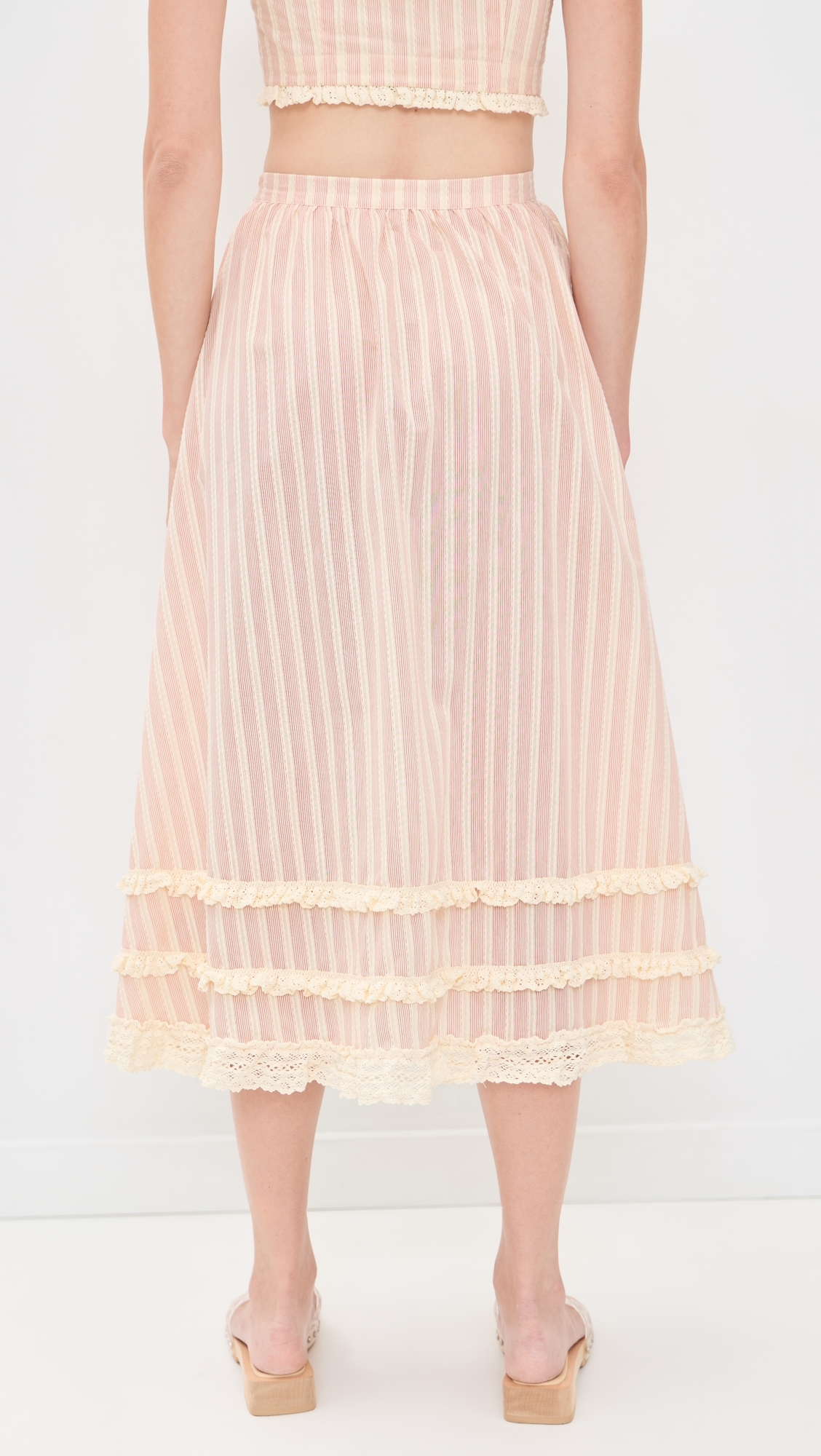 Naomi Midi Skirt Red