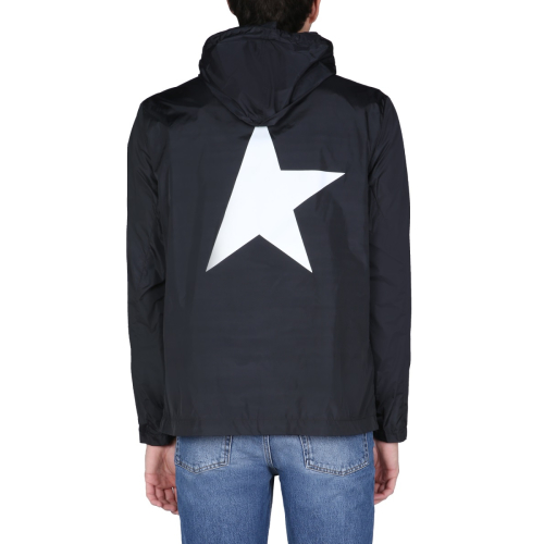 Daris star-print windbreaker jacket - Black