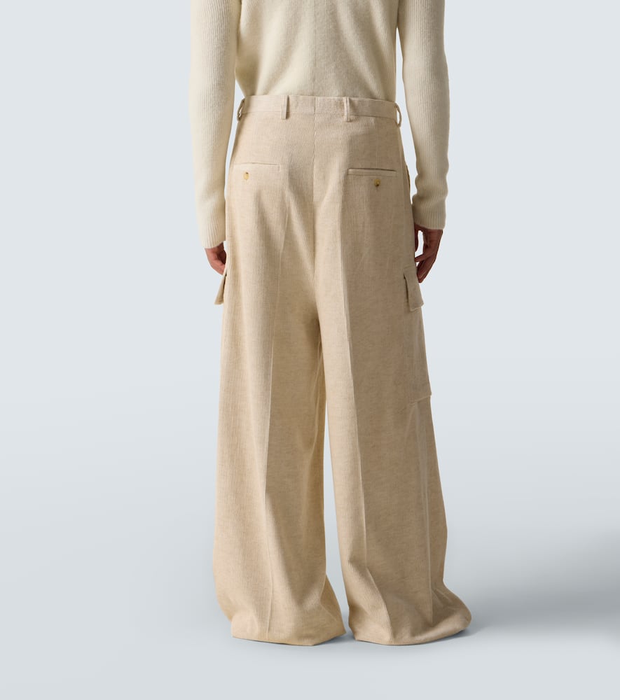Firebanks cotton and linen cargo pants