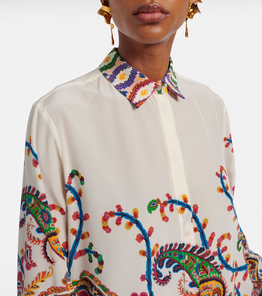 Paisley printed silk shirt