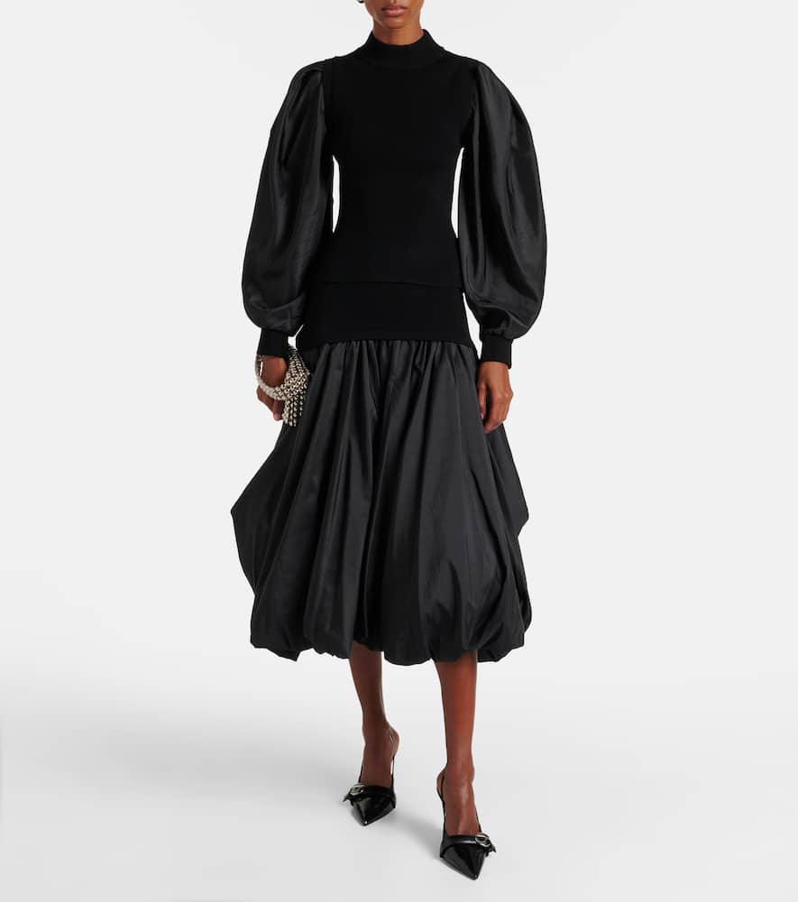 Corinn bubble midi skirt