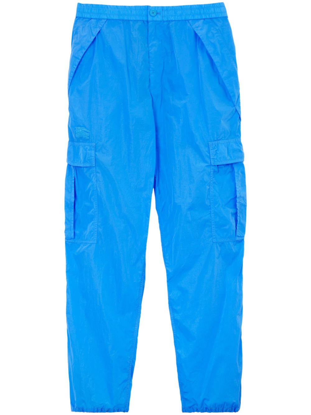 Appliqué-detail cargo trousers - Blue