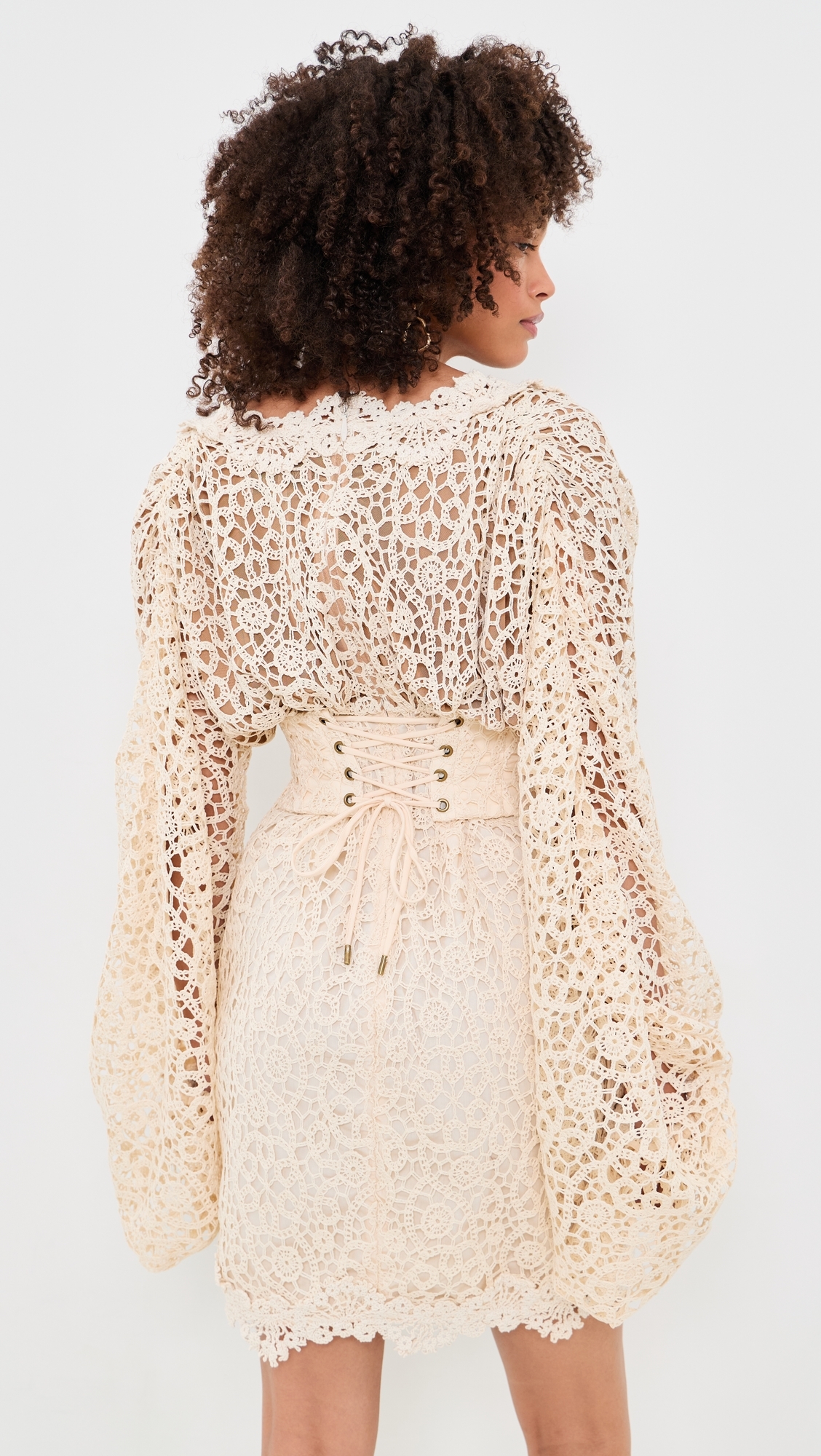 Dani Mini Lace Dress Ivory