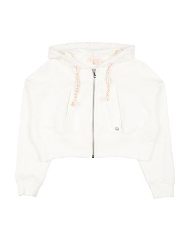Kid Girl Sweatshirt White Size 16 Cotton, Elastane