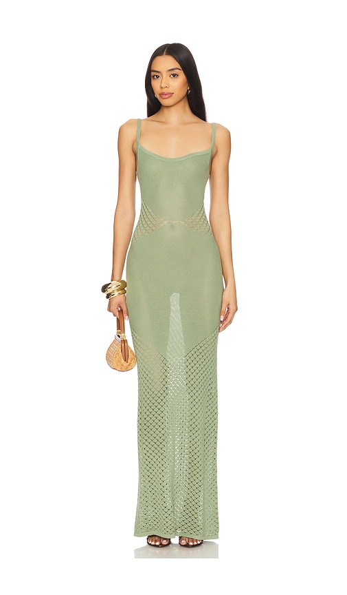 Tularosa KLEID JACY in Sage. Größe S. Also in