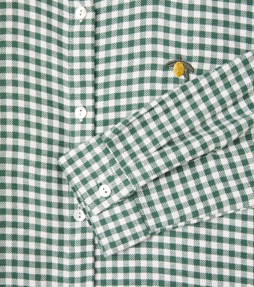 Konges Sløjd Foret checked cotton flannel shirt