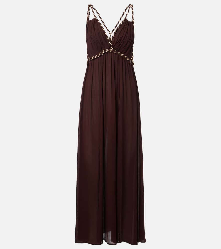 Collette open-back maxi dress