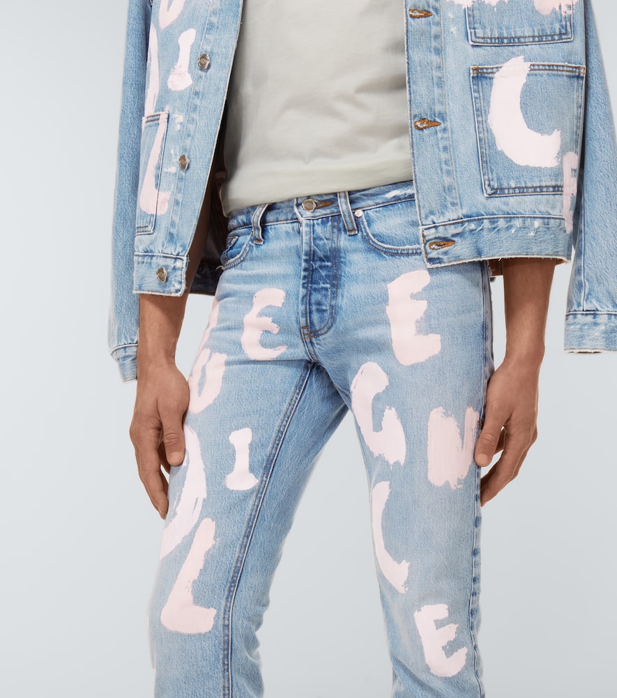 Printed jeans