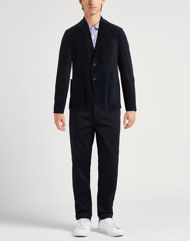 Man Blazer Midnight blue Size 40 Cotton, Polyester