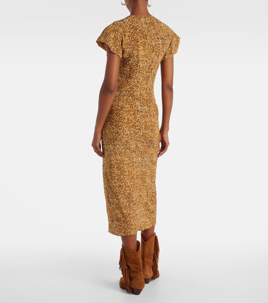 Terena printed silk-blend midi dress