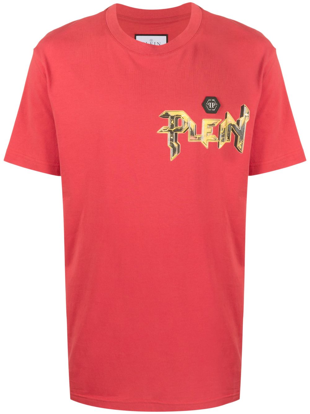 Logo-print cotton T-shirt - Red