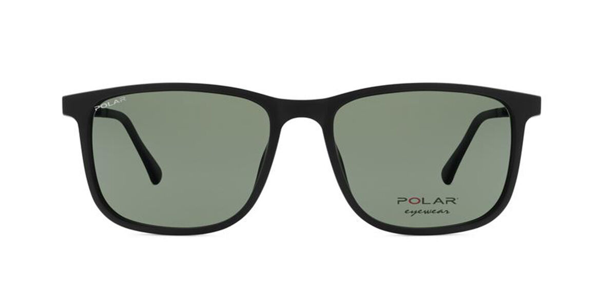 Polar PL 463 with Clip-On Polarized 76 Men's Sunglasses Black