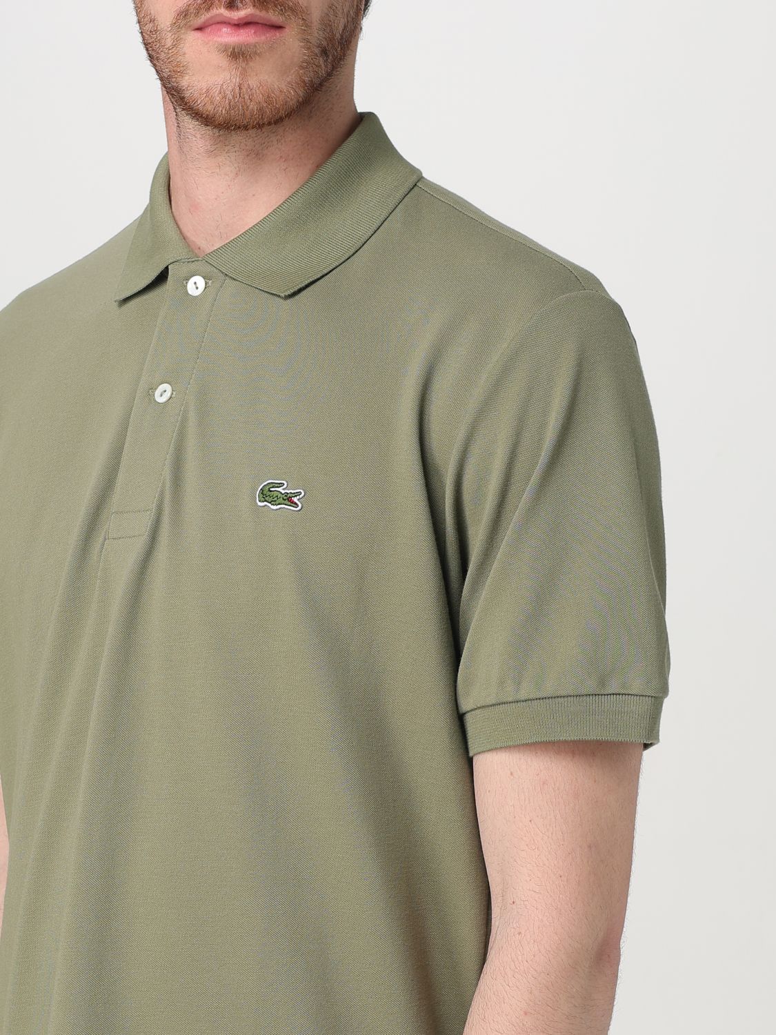 Polo Shirt LACOSTE Men color Military