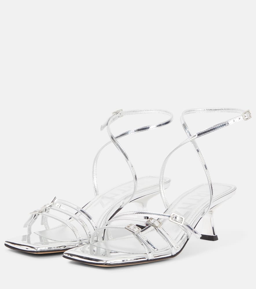 Teresa 80 metallic leather sandals