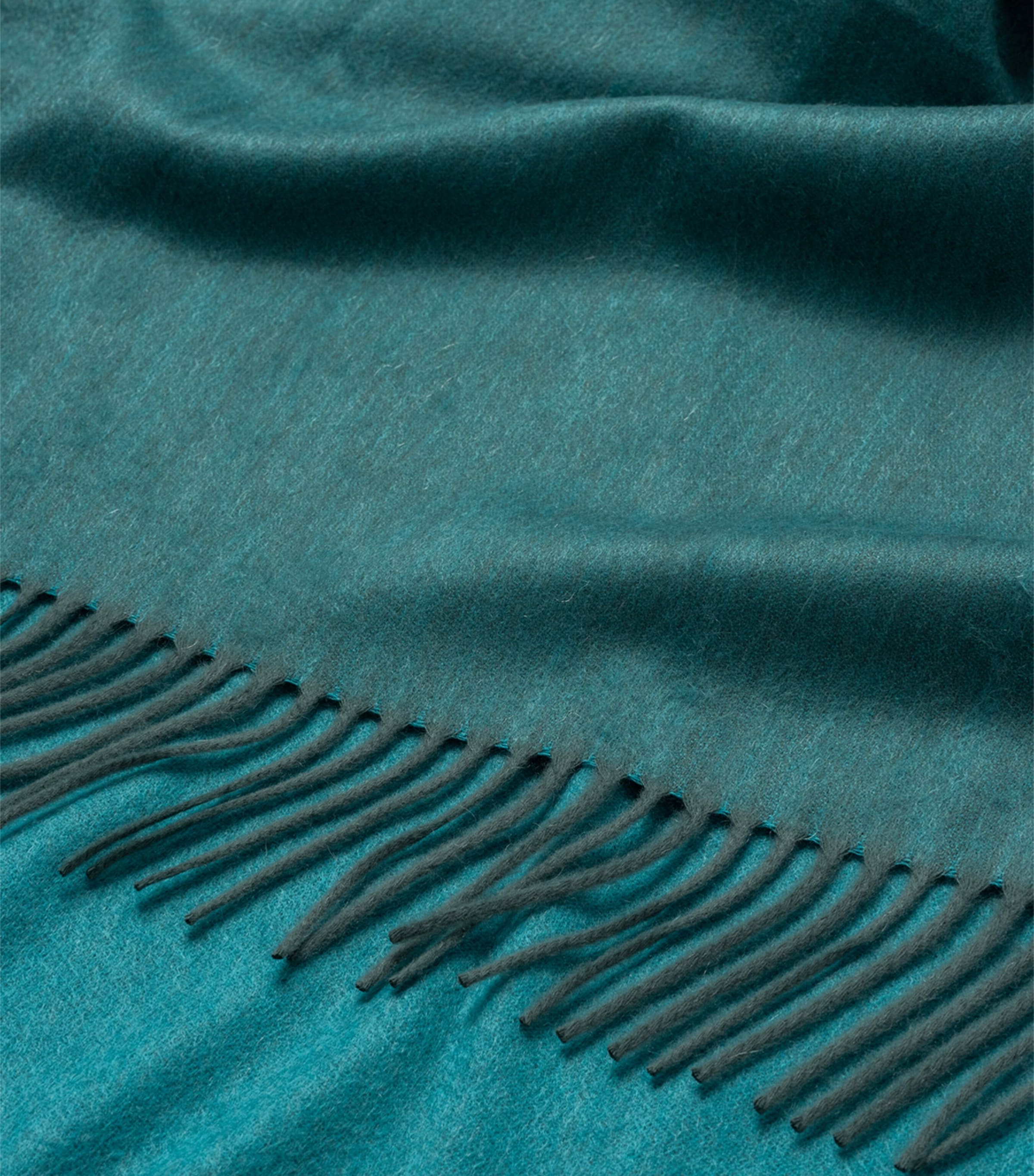 Cashmere Reversible Arran Throw Blanket