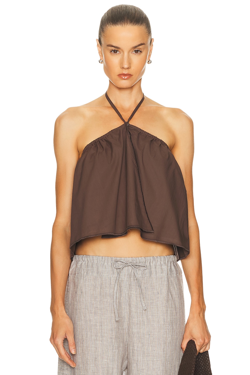 Deiji Studios Napkin Top in Chocolate