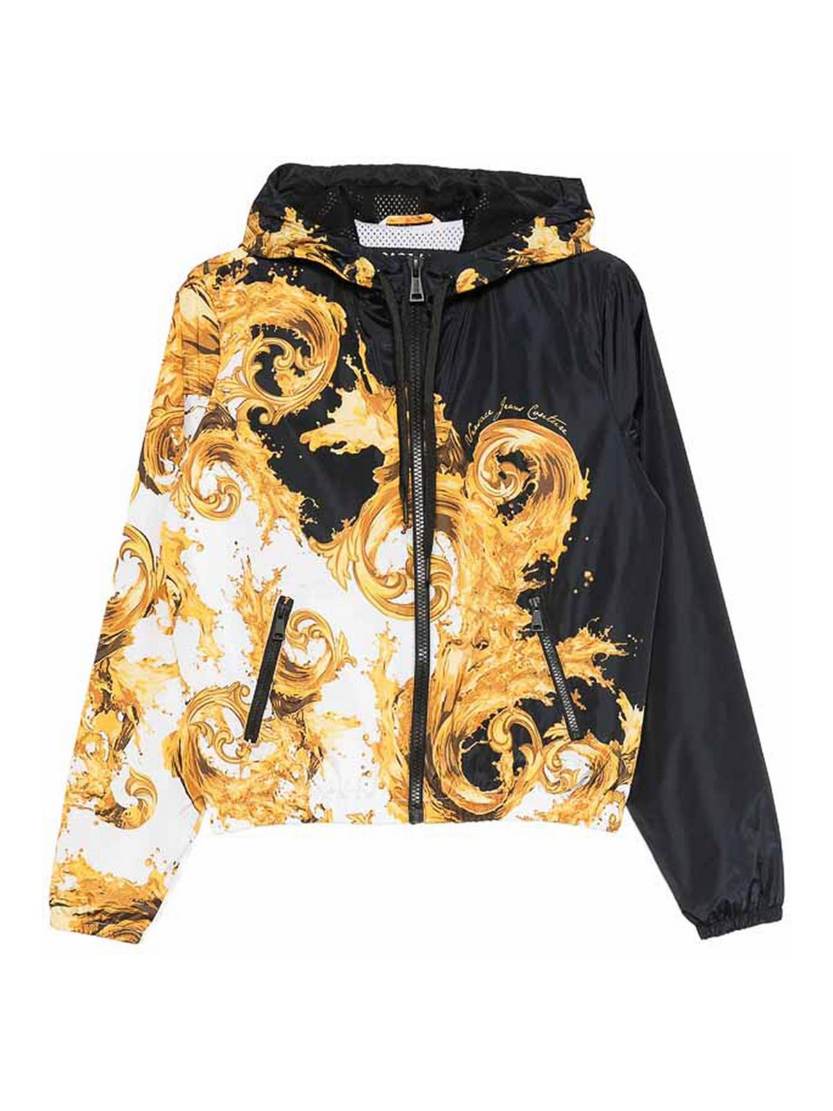 Baroque-print Hooded Jacket