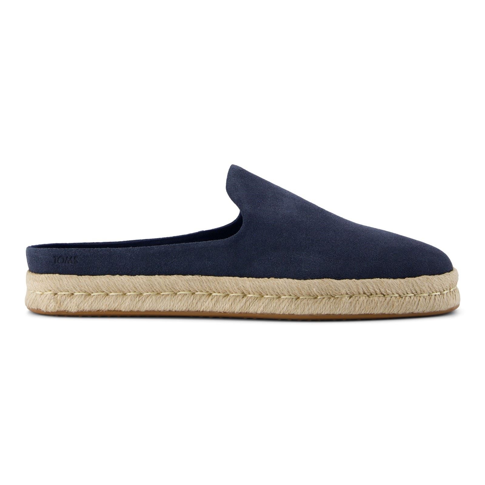 Toms Santiago Mule Leather Men's Navy Mule
