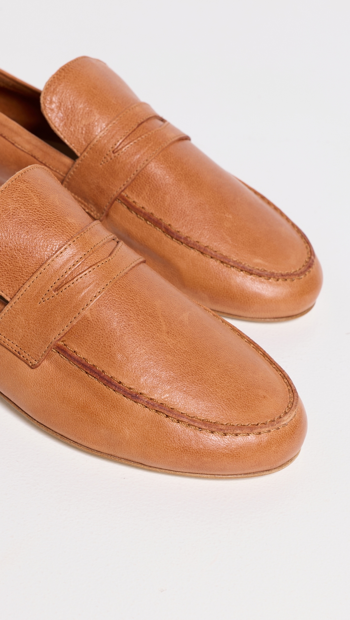 The Unlined Penny Loafers Cuoio