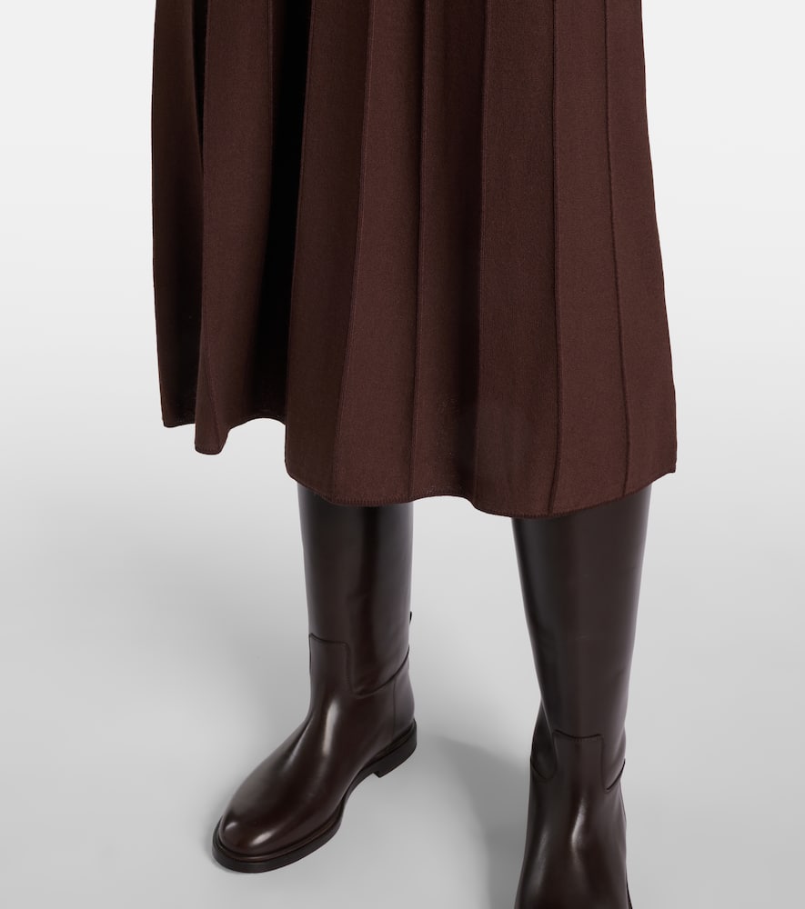 Pleated midi dress