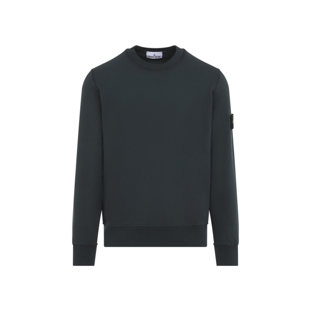 Dark Green Solid Sweatshirt