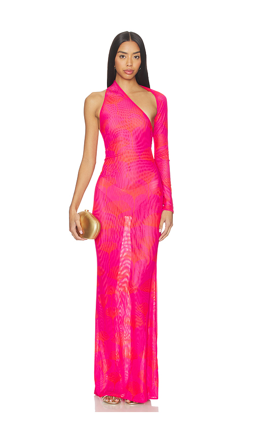Eywasouls malibu ROBE EMMA en Fuchsia,Orange. S. Also en XS, M