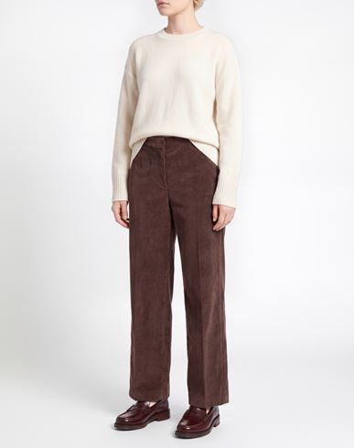 Woman Pants Chocolate brown Size 14 Polyester