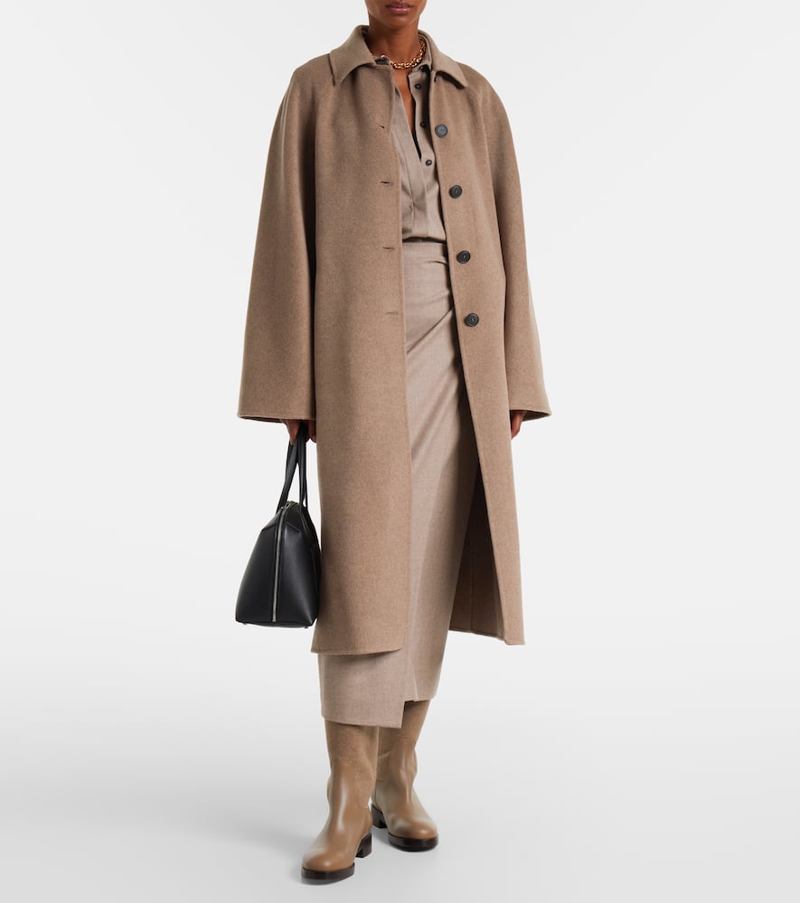 Centro belted cashmere coat