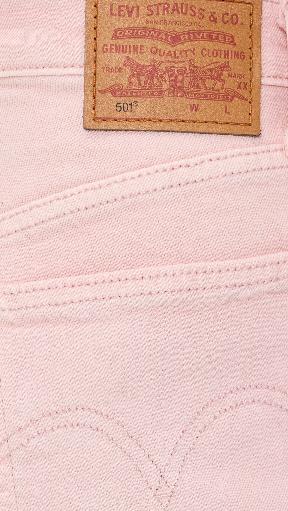 501 Original Shorts Chipped Sepia Rose Short