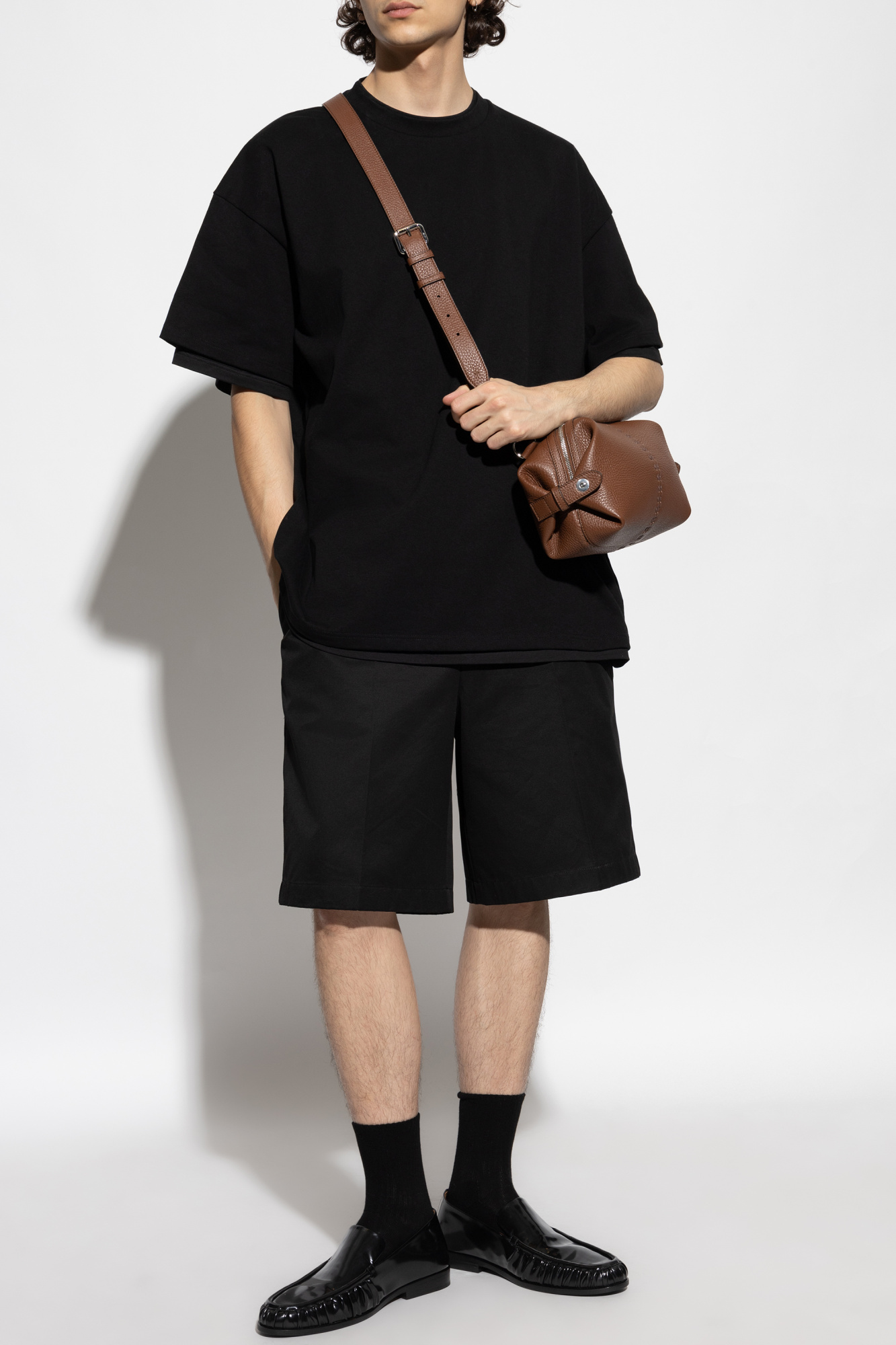 JIL SANDER T-shirt With Print, Men's, Black