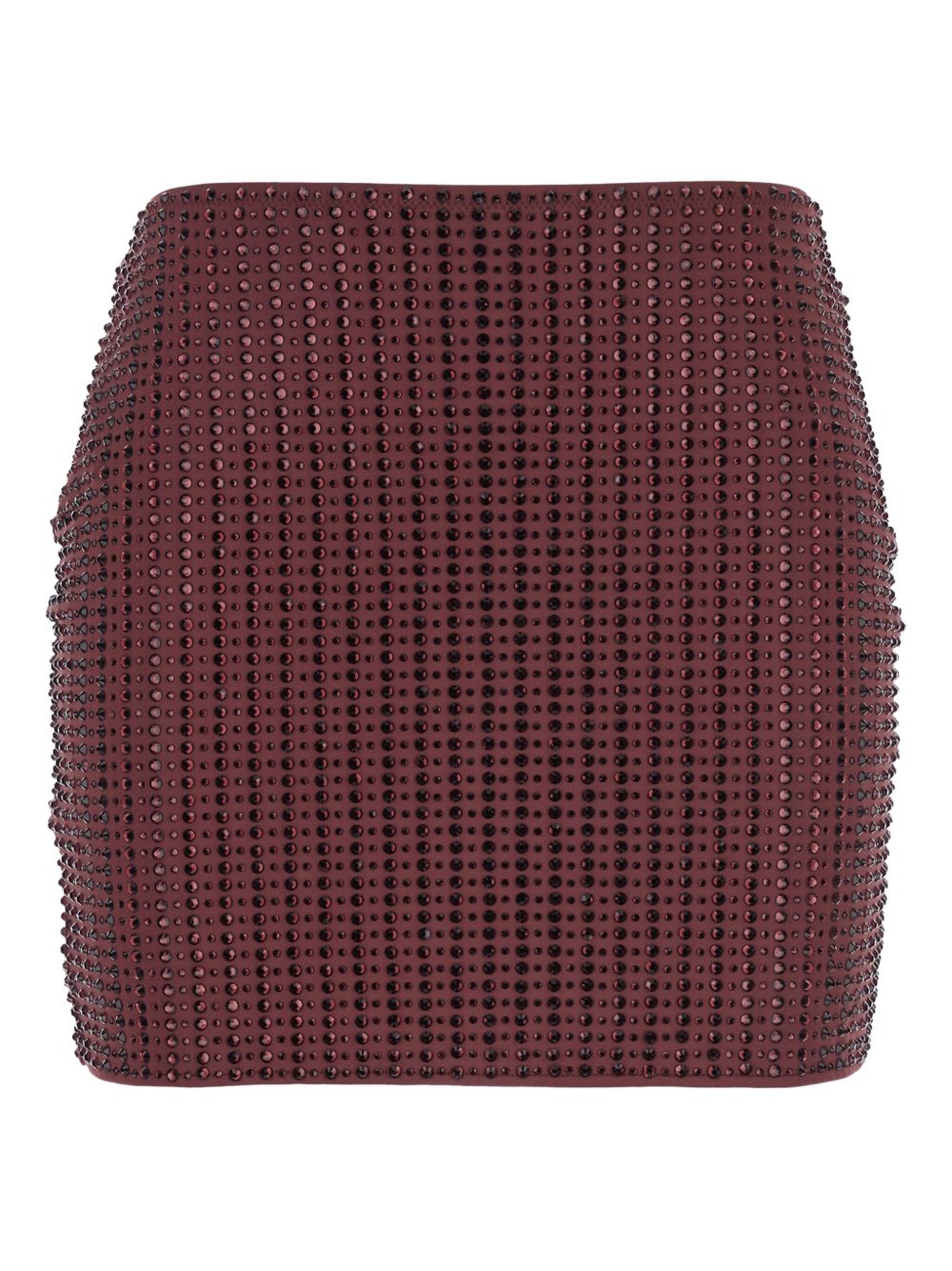Rhinestone-embellished mini skirt - Red