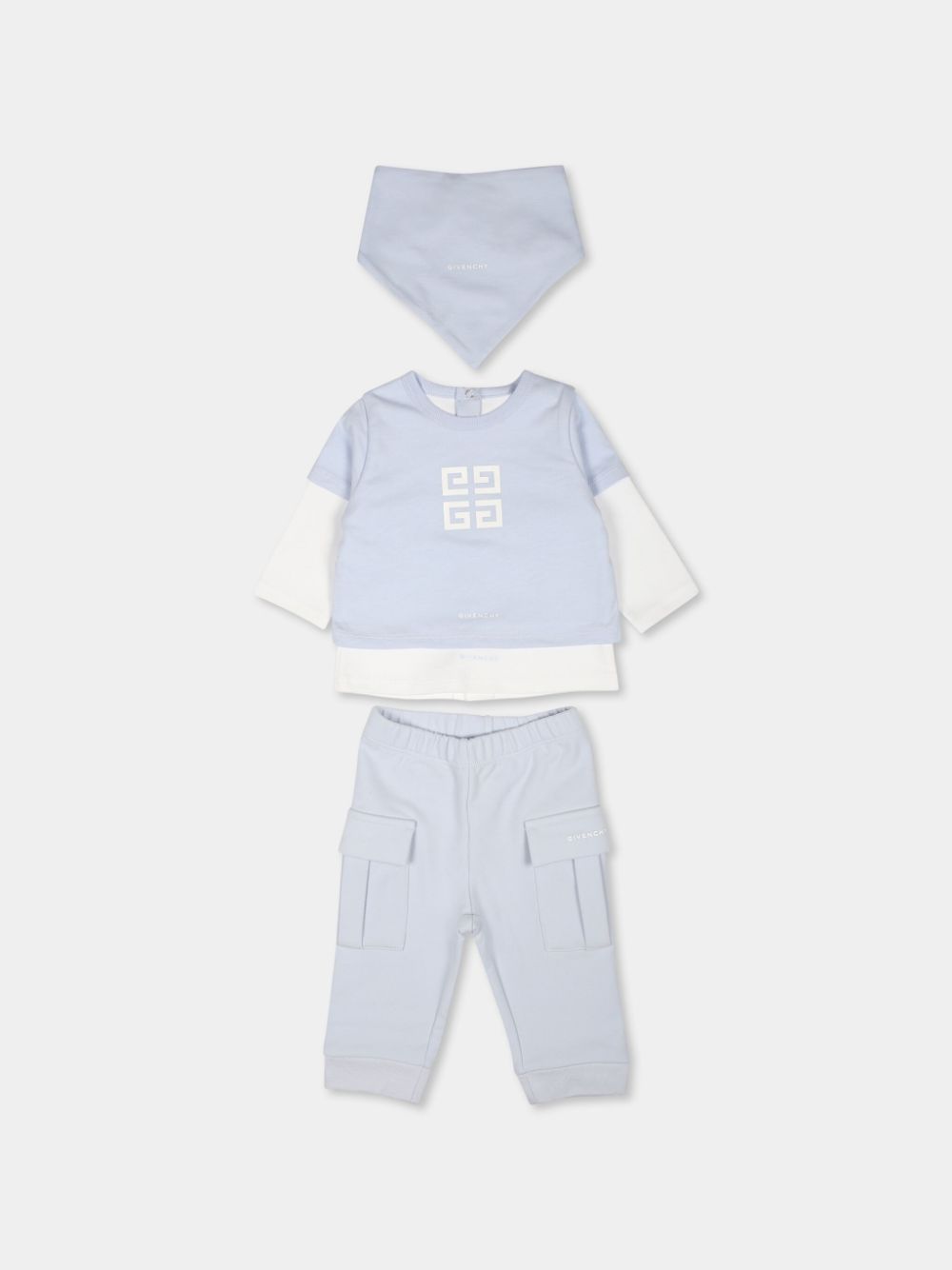 Logo-print set - Blue