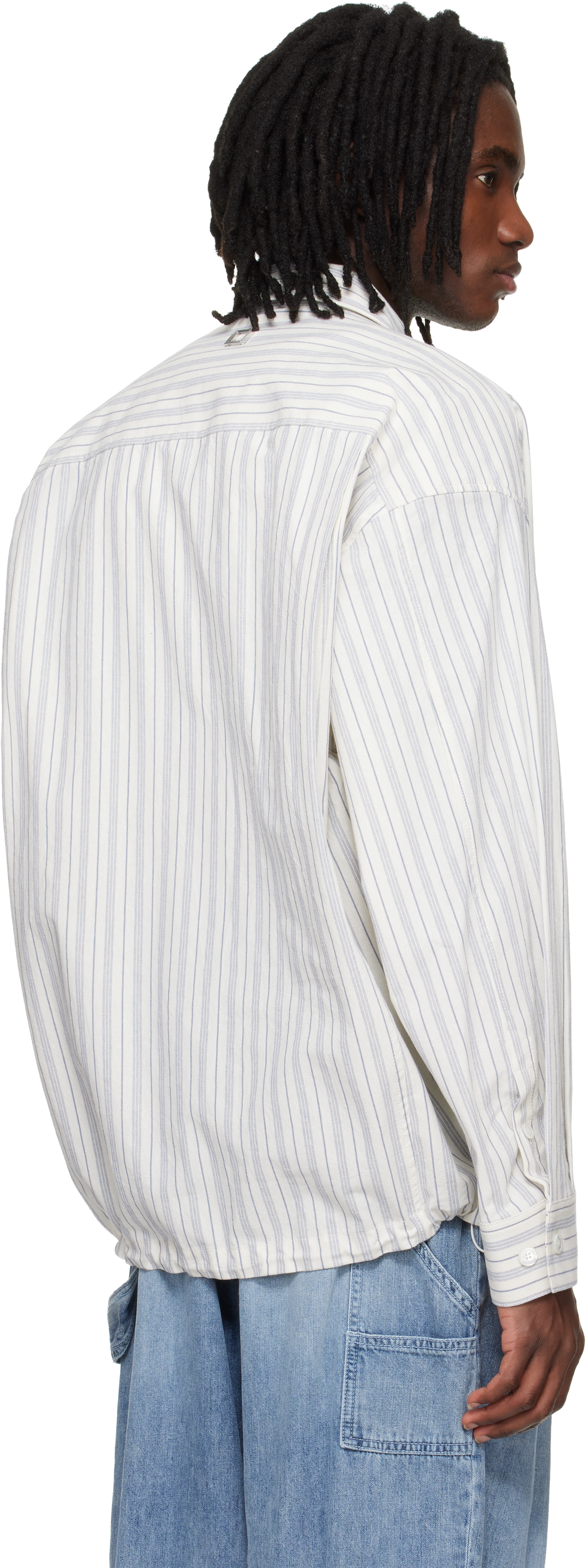 Blue Stripe Patch Shirt
