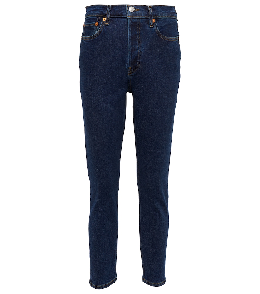 '90s high-rise cropped skinny jeans