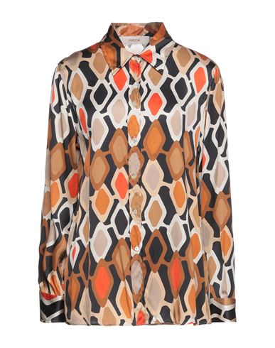 Woman Shirt Camel Size 10 Viscose