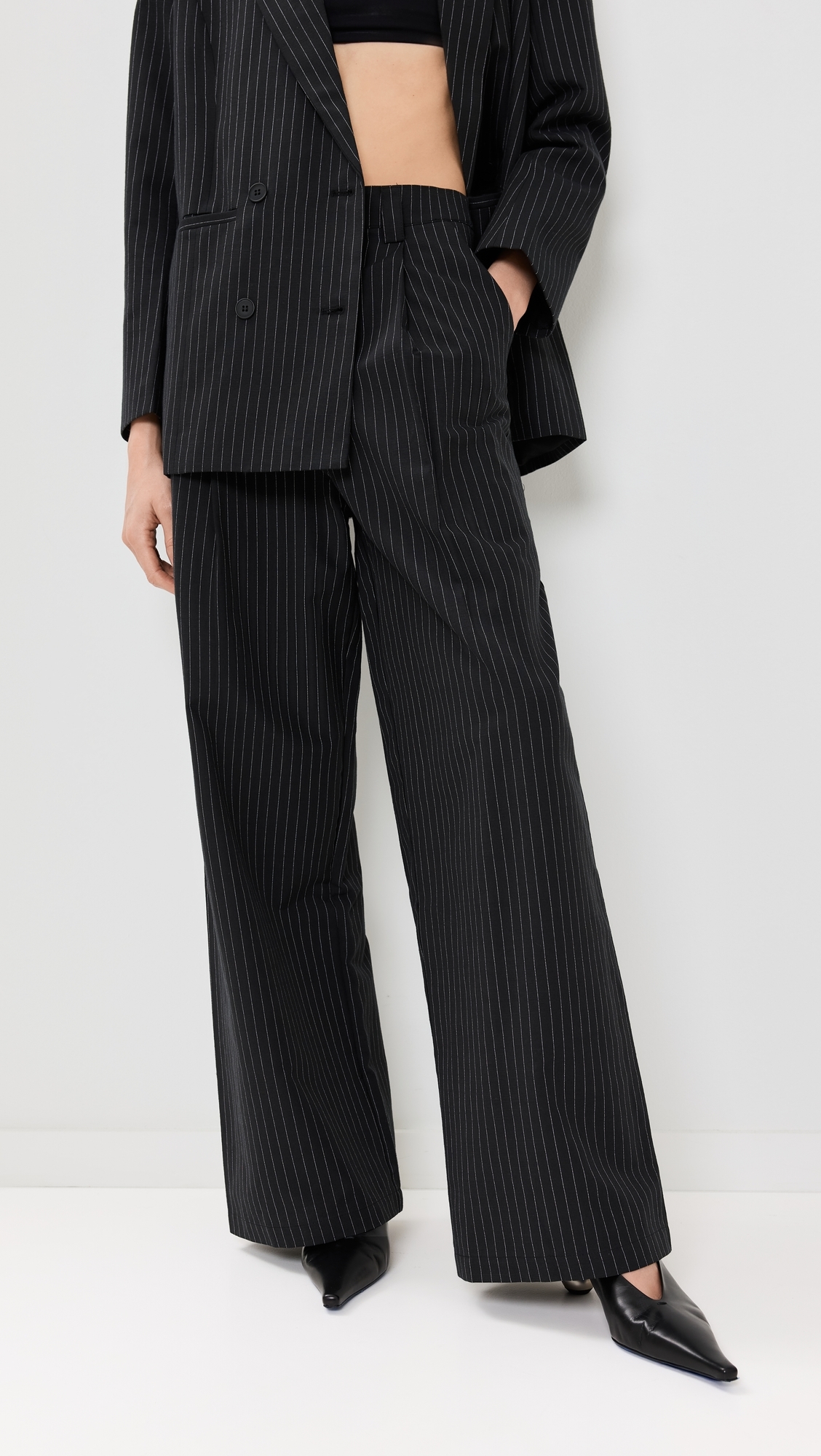 La Quinta Pant Onyx Pinstripe