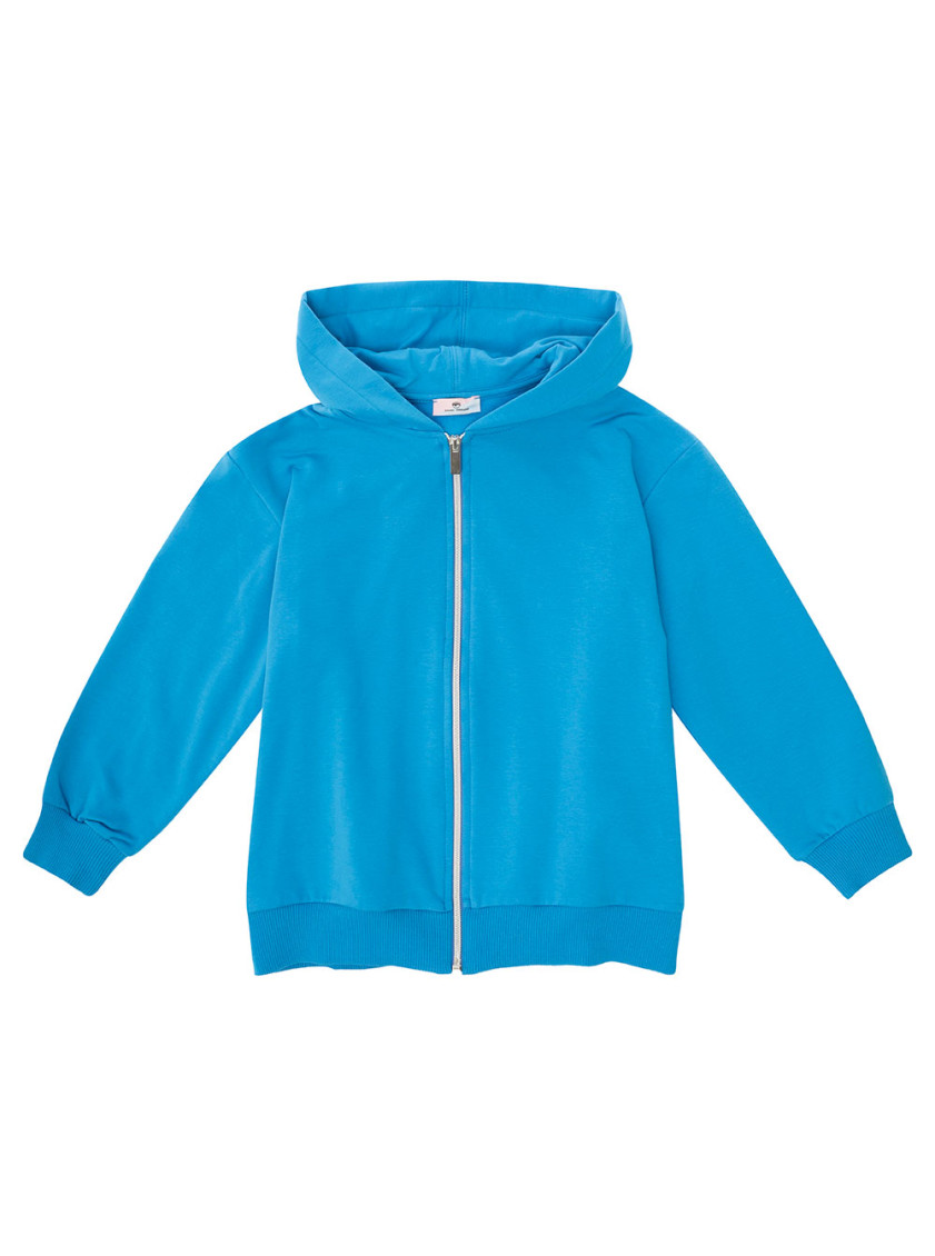 Kids Blue Cotton Hoodie