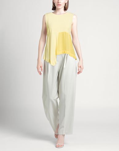 Woman Top Yellow Size 6 Viscose, Cupro
