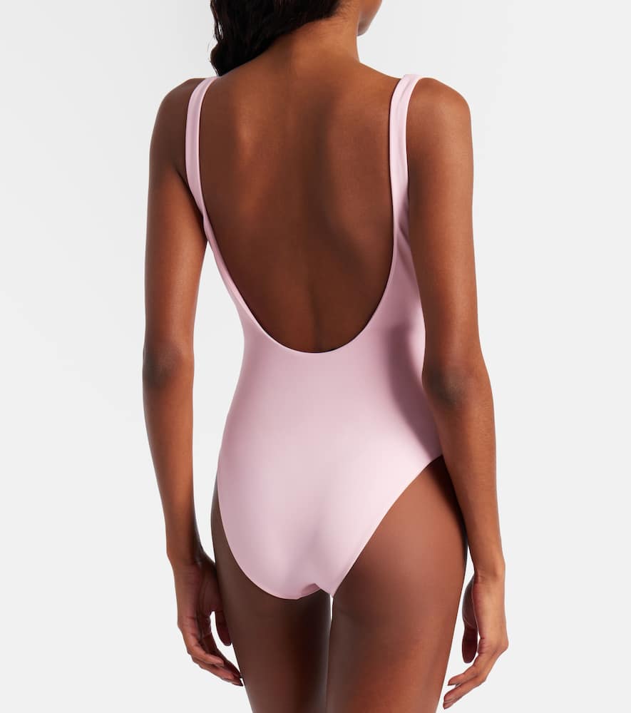 Draped crêpe jersey minidress