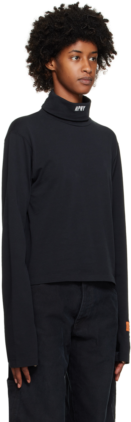 Black HPNY Turtleneck Top