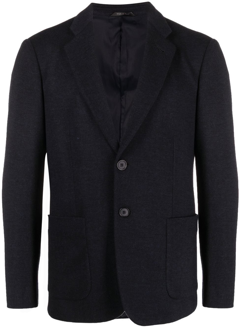 Single-breasted tailored blazer - Blue